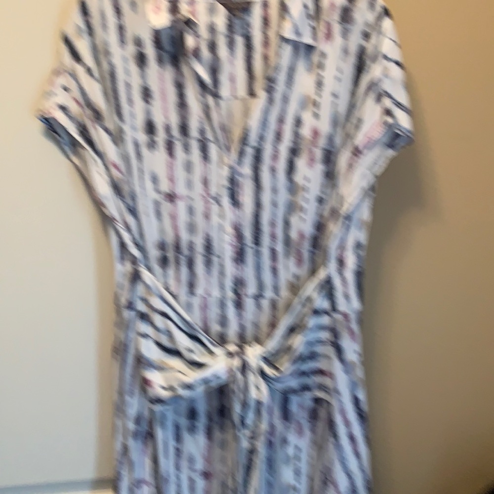 The Limited Purple/ White dress